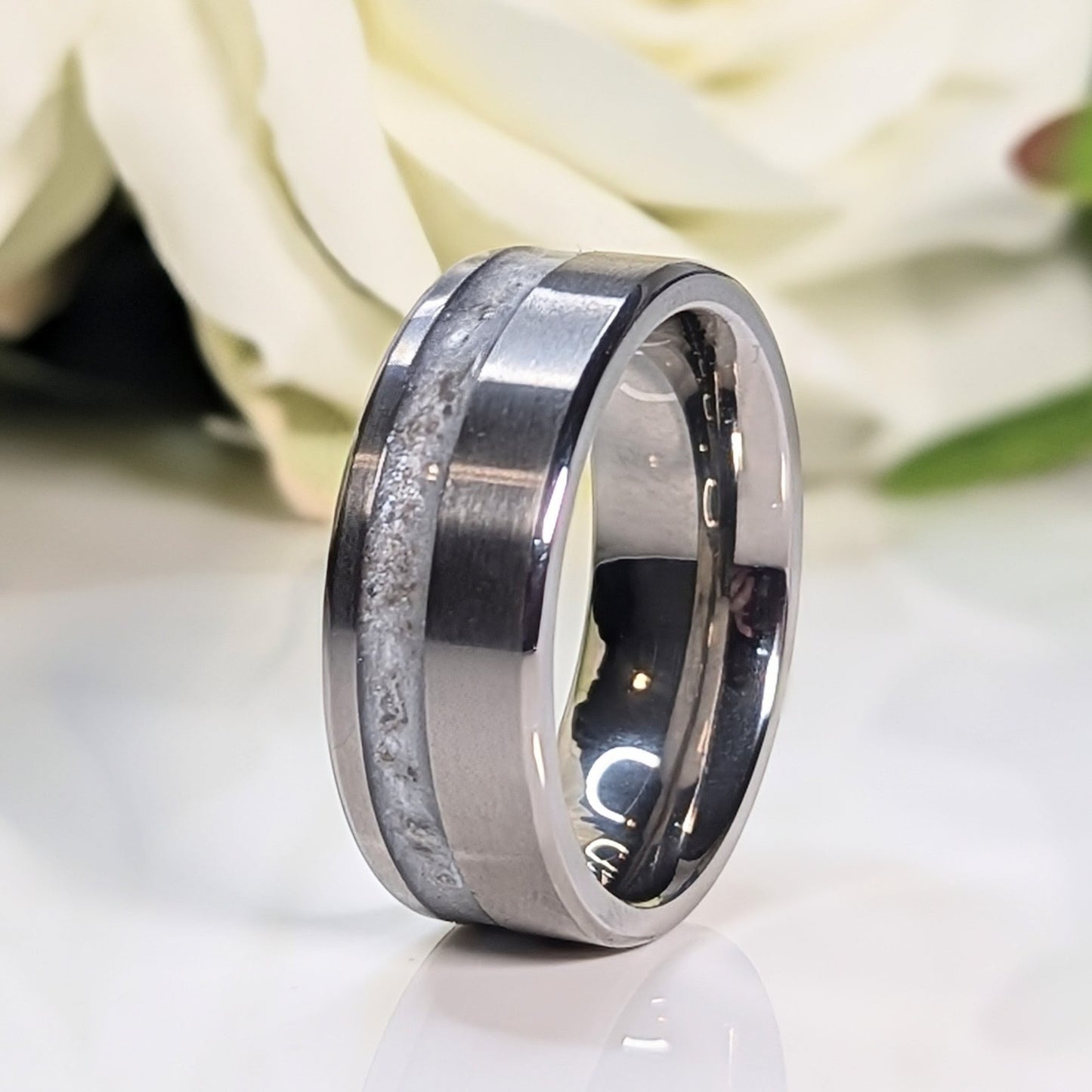 Titanium offset 8mm Channel ring