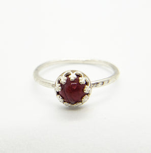 6 mm Crown Sterling Silver Ring