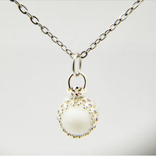 Load image into Gallery viewer, 10 mm Pearl sterling silver pendant