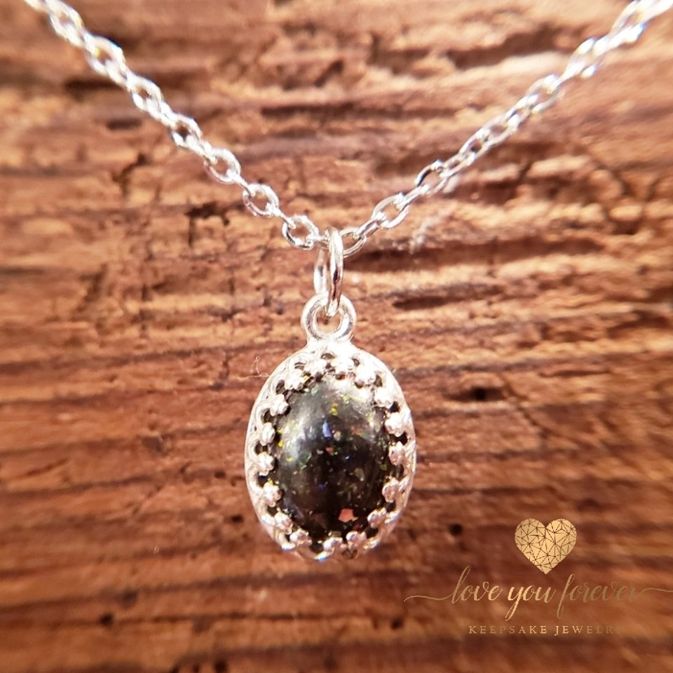 10x8 mm Sterling Silver Oval Pendant