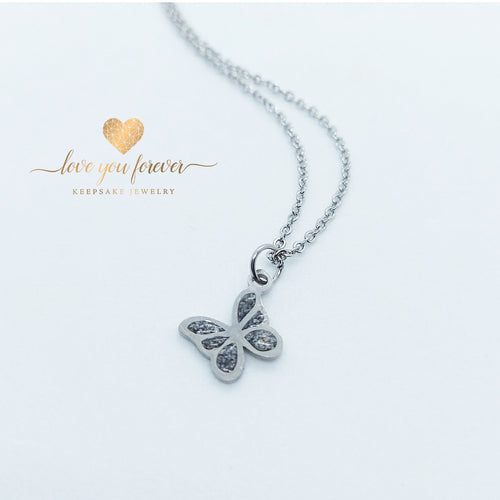 Dainty Stainless Steel Butterfly Pendant