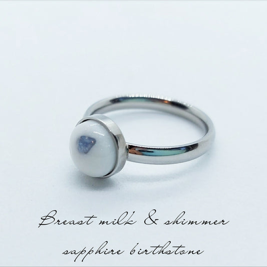 8 mm Stainless Steel Keepsake Ring