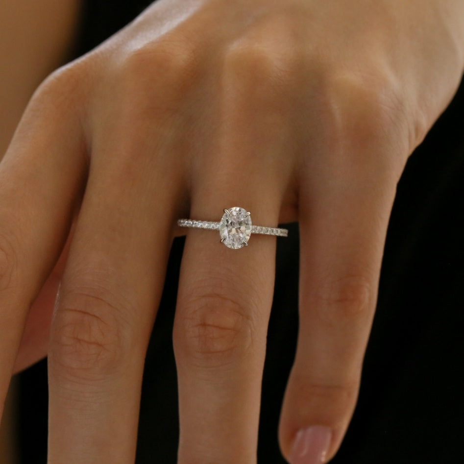 Janelle Hidden Halo ring