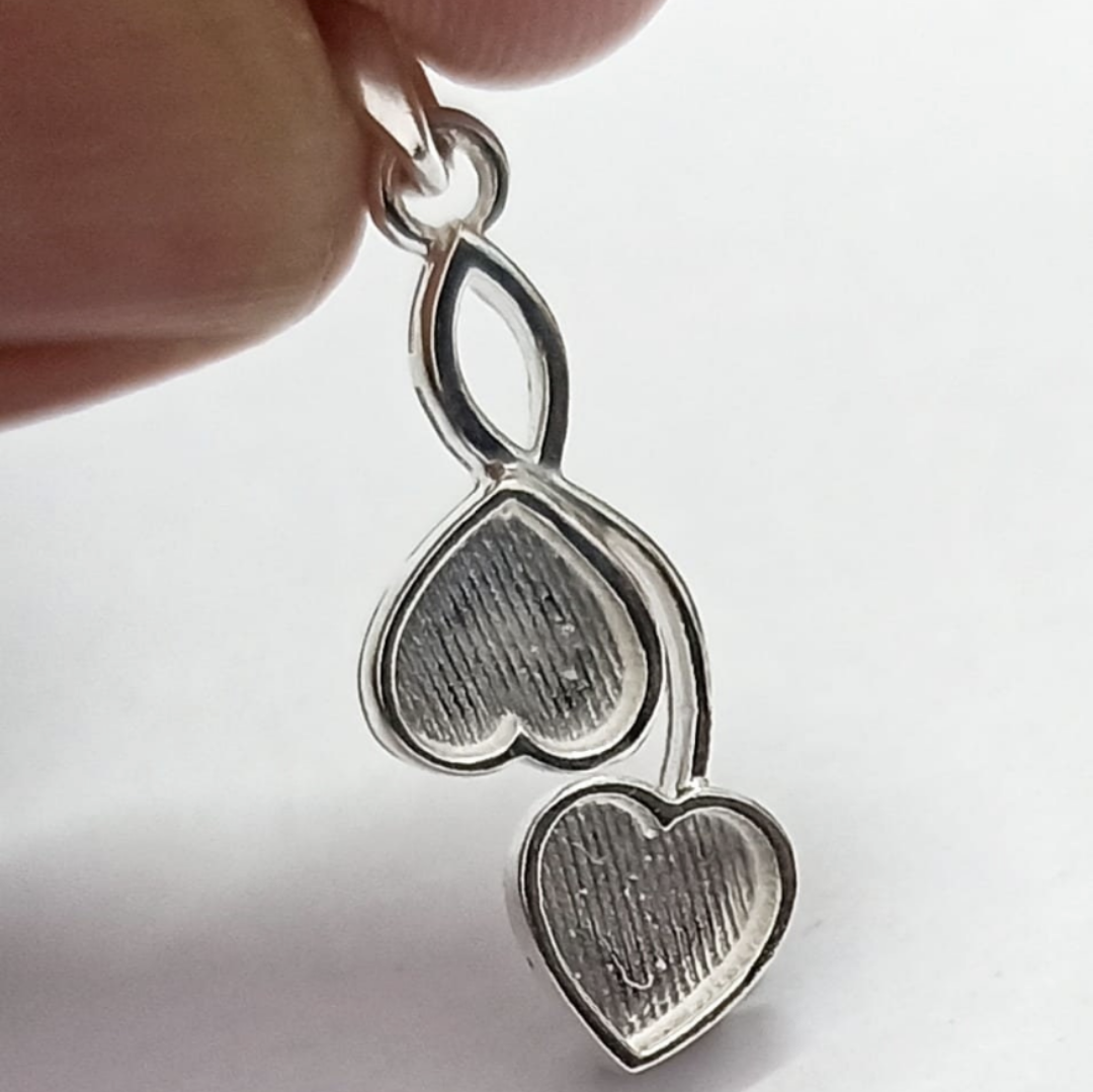 Double heart Pendant