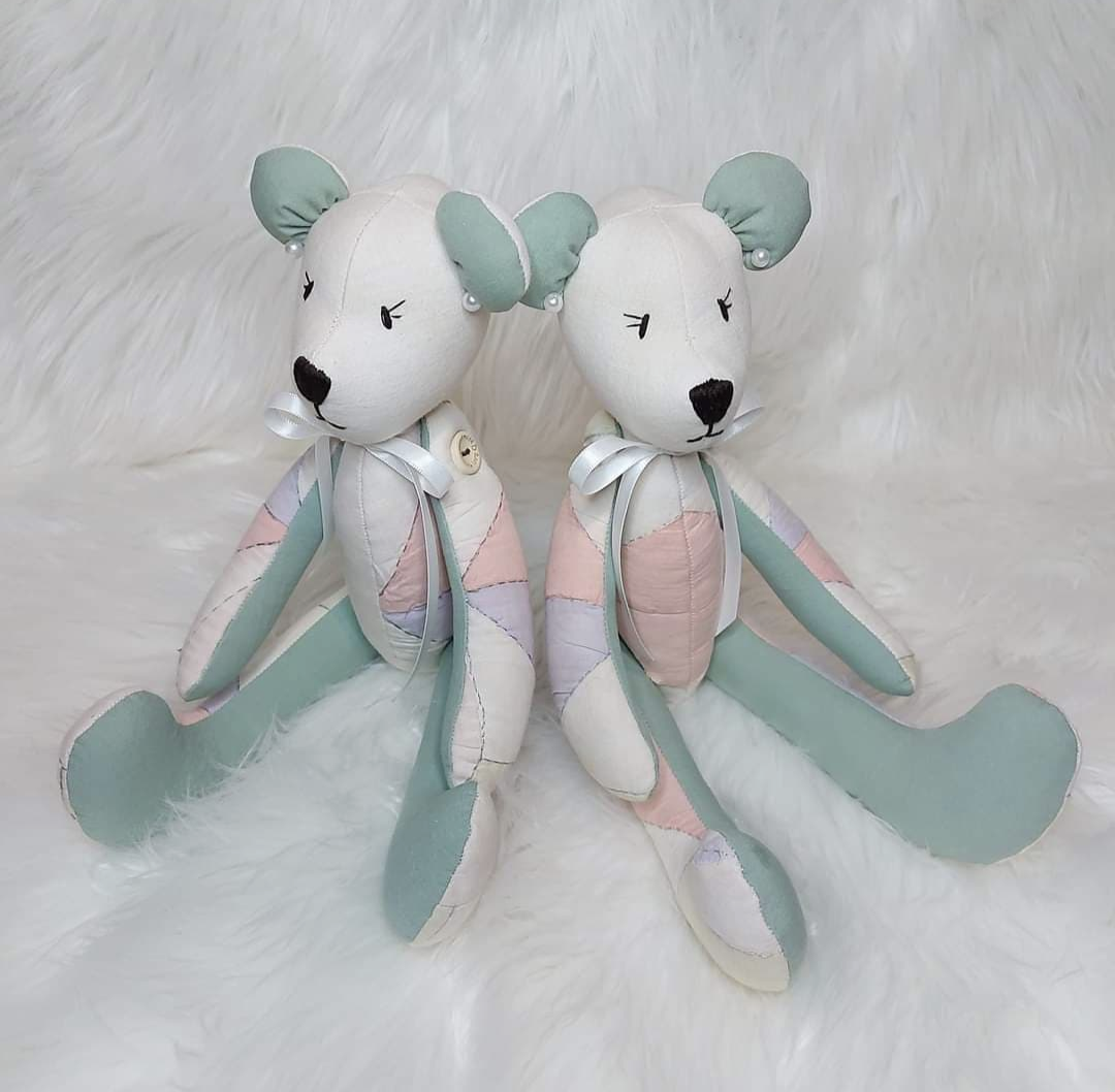 Small Button Bear for information only Keepsakes by Julie