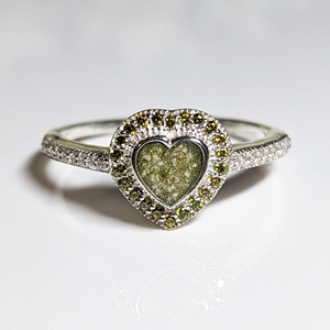 Halo Heart ring